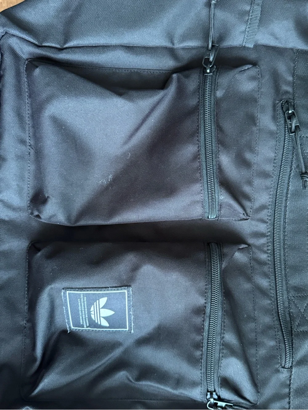 adidas Black Men's Messenger Tote with Front Zip Pockets